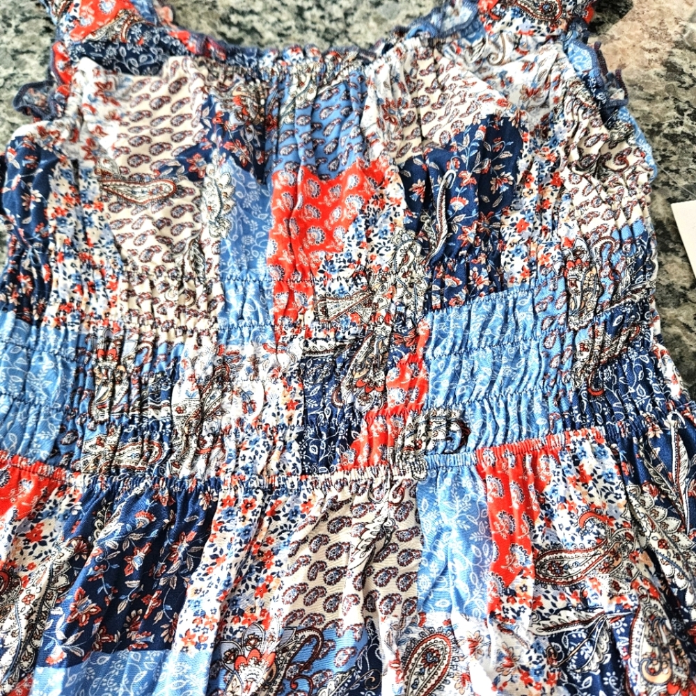 Wild Moss Patchwork Dress, XL - Picture 8 of 12